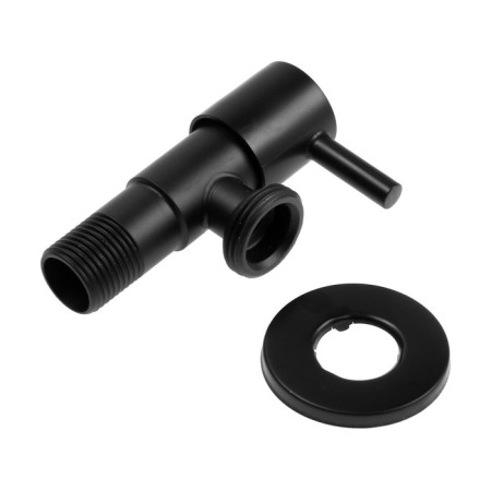 Carbon on the corner Zein English, 1/2 "x 3/4", crane-boux brass, stainless steel, black-4