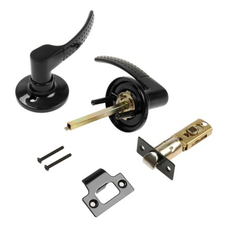 Latch 2101, empty, glossy black color-3