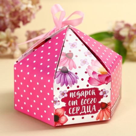Chocolate sweets "beloved grandmother" in a box with a bow, 200 g.-2