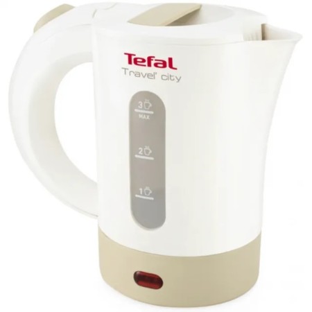 Electric kettle Tefal KO120130, plastic, 0.5 l, 650 watts, white/beige-1