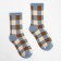 Minaku socks blue/beige color, size 36-41 (23-27 cm)