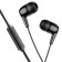 Hoco M97 headphones, wired, vacuum, microphone, 1.2 m, black