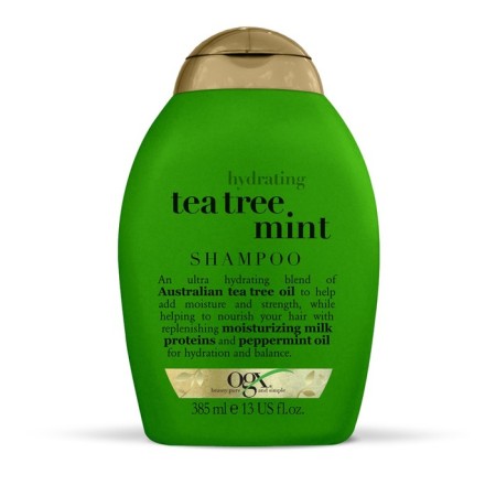 OGX scalp shampoo "refreshing", with tea tree oil and mint, 385 ml