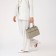 Luggage bag, external pocket, light-gray color