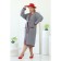 Cardigan female, size 58, gray color