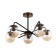 Blanchea chandelier 5x60W E27 gold/black 58x58x32cm