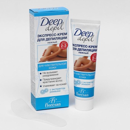Express cream for Floresan Deep Depil depilation is delicate, for sensitive skin, 100 ml-4