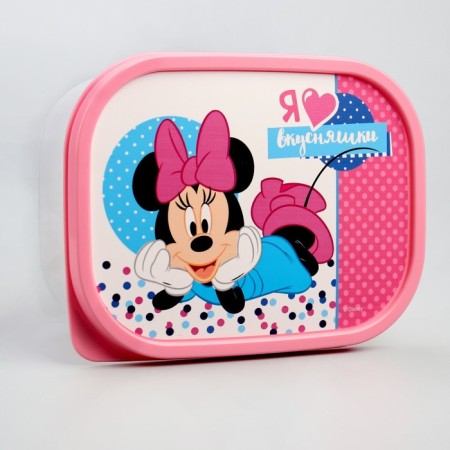 Lunch-Box rectangular, 500 ml, Minnie Mouse "I love delicious ones"