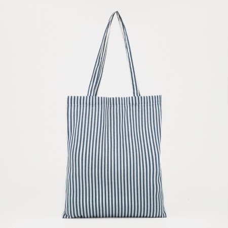 Shoper without fastening, white/blue color-1
