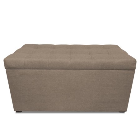 Puff with a lid and weighting, 800 × 400 × 420 mm, Velur Dream, Sand color-3