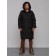 Coat insulated winter female, size 48, black color