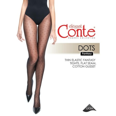 Women's tights Fantasy Dots, Size 4, Nero color-6