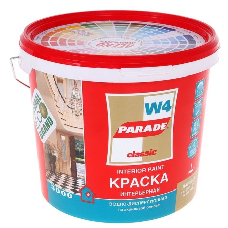 Acrylic interior paint Parade W4, base A, matte 5l