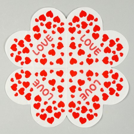 Paper napkins "Love" 33x33 cm, set 20 pcs.-1