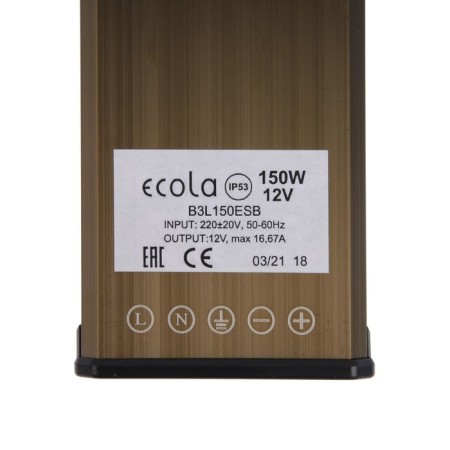 ECOLA power supply for 12 V LED tape, 150 watts, IP53-7
