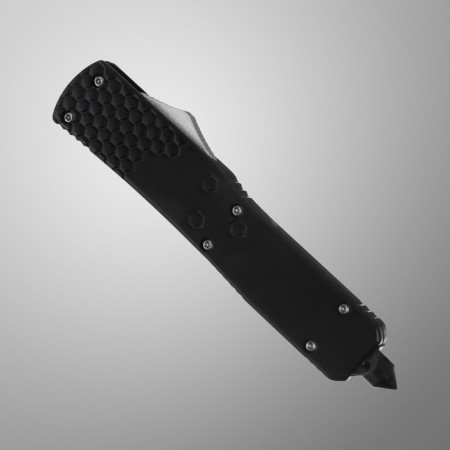 Folding knife, automatic "aspid" steel - 420, handle - steel, 8 cm-1