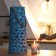 Climber tree "Flashlight. Star weaving" blue 51x16x16 cm