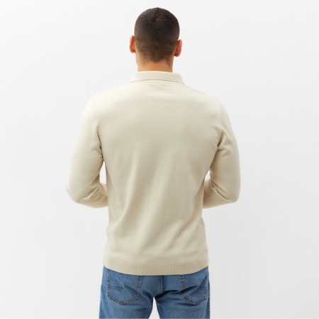 Jumper Polo men's minku: Knitwear Collection Cream color, river 48-4