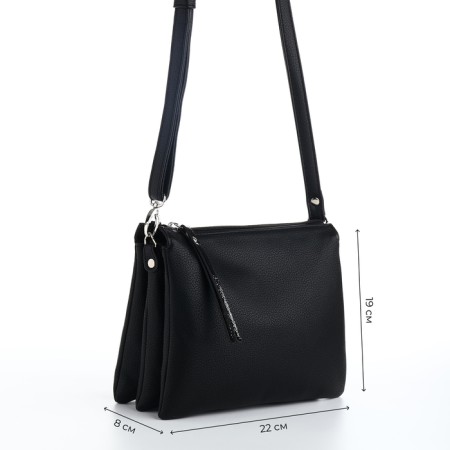 Female bag on a valve, black color-2