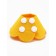 Veterinary collar made of felt "chamomile", size XS, yellow