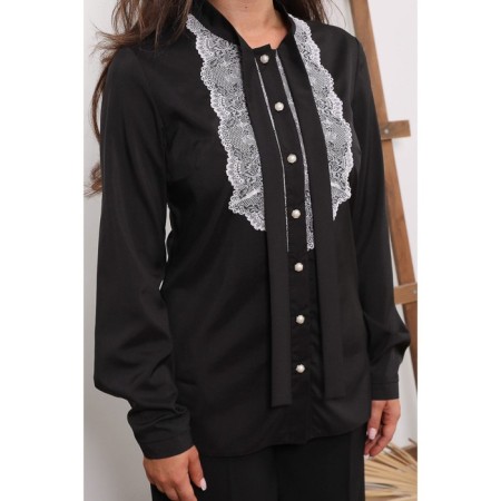Female blouse, size 44, black color,-8