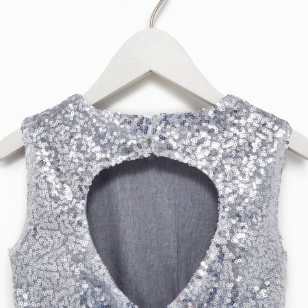 New Year. Children's dress with sequins KAFTAN, p. 34 (122-128), bright pink-11