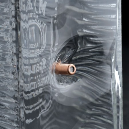 Set "impenetrable. Limited black", curtain with a bullet, 2 cups for whiskey with a bullet-5