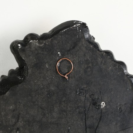 Panel "Mask 1" Black with gilding, 30cm-3