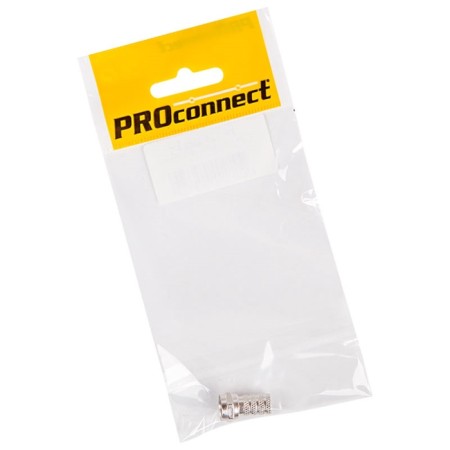 The antenna connector for a cable, a plug f for a cable RG-6, (1pc) (package) Proconnect