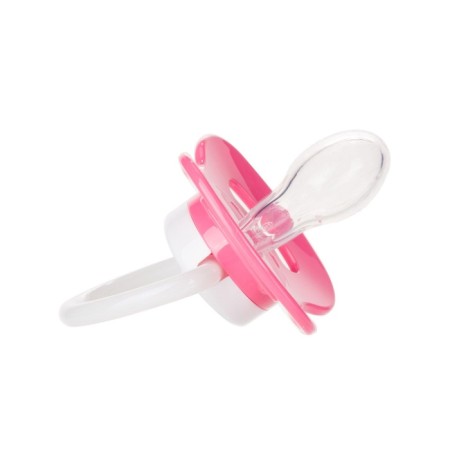 Silicone dummy Canpol Babies Bunny & Company, symmetrical, from 6-18 months, pink color-1