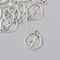 Decor for creativity Metal "Gymnastics" silver 1.9x1.6 cm