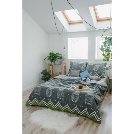 Bed linen "Ethel" 2 joint venture owls (view 1) 175 x 215 cm, 200 x 220 cm, 70 x 70 - 2 pcs-9