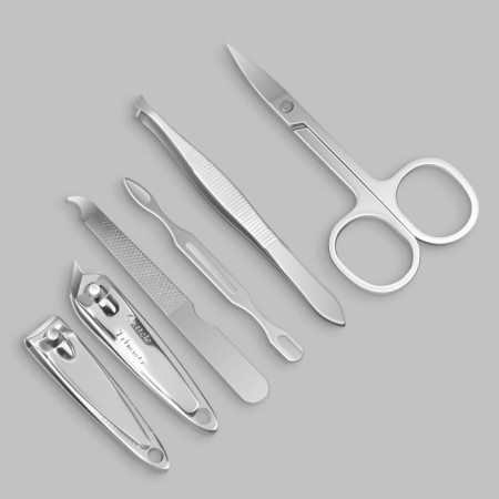 The manicure set "Gentleman", 6 items, in a case, multi -colored-1