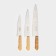 Set of kitchen knives Tramontina Carbon "Cook Troika", 3 pcs: blade 20 cm, 25 cm, 30cm