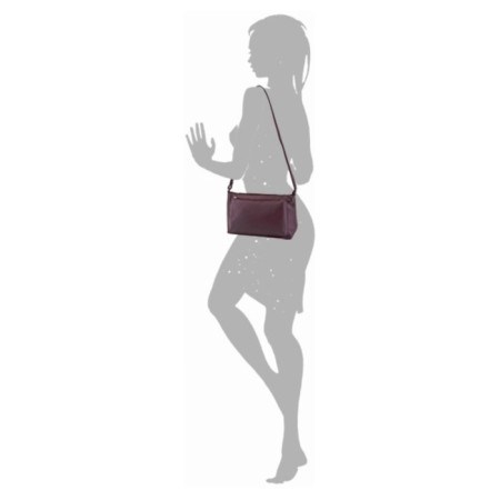 Female bag, artificial leather, purple 30x8x20 cm-1