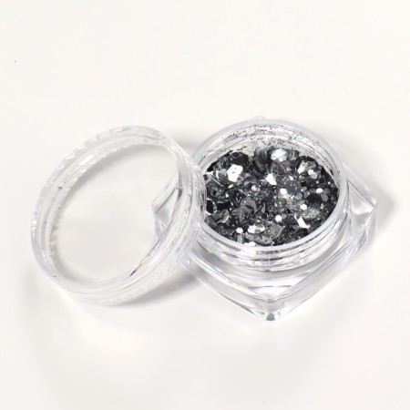 Sparkles for decor, large/small, silver color-3
