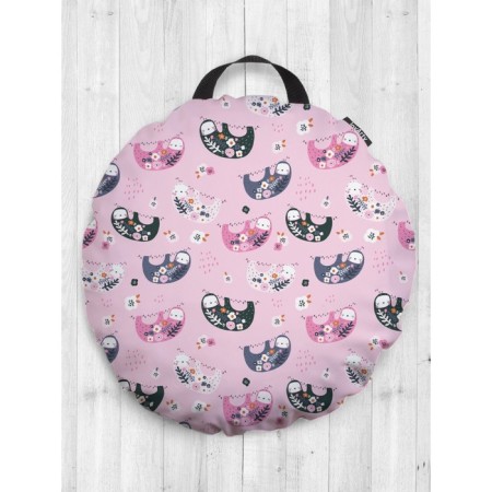 Pillow Sidushka "Flower Lenives", decorative, D = 52 cm