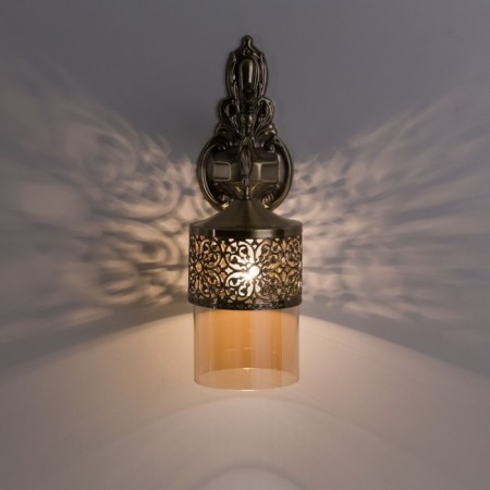 Sconces Citilux "emir" CL467313, 12x39 cm, 1x75W, e27, brown color-8
