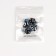 A set of dice of playing "Game time", 10 pcs, 1.6 x 1.6 cm, blue marble