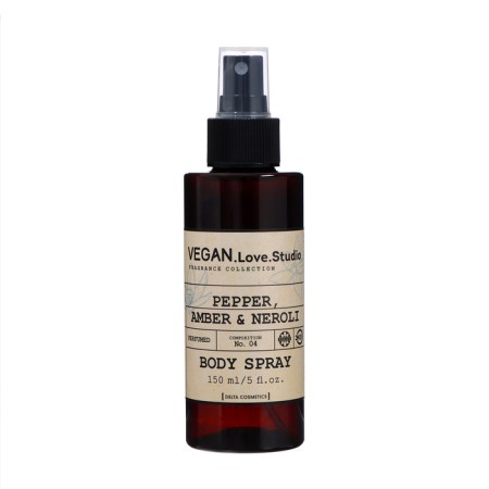A perfumed body spray for the body Vegan.love.studio Pepper, amber, Neroli female, 150 ml