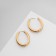 Earrings Metal "Bohemia" turn, color gold