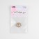 Metal button on the leg, decorative, d = 23 mm, gold/white color