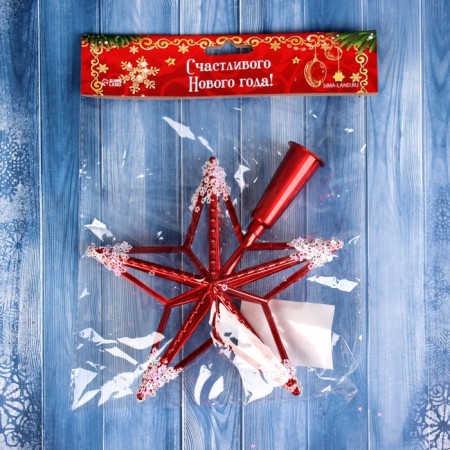 Top "Frame Star" 17x14.5 cm, red-white-1