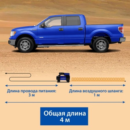Car compressor Hoodyear Gy-35L Led Digital, 35 l/min, digits. Manometer, lantern, bag 77717-3