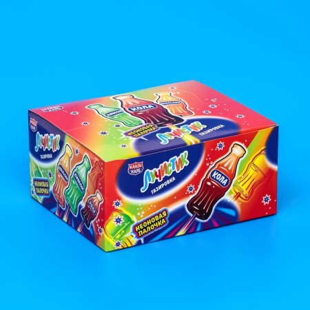 Caramel on the neon stick "Luchistik", soda, 10 g-2