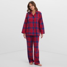 Women's pajamas from a flannel (shirt and trousers) KAFTAN R.40-42