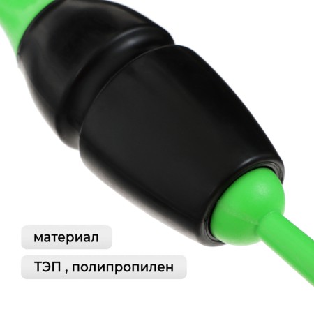 Bulas for rhythmic gymnastics inserted Grace Dance, 36 cm, green/black color-1