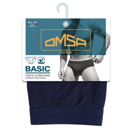 Men's slips Omsa 3224, size 54, color Blu Notte-2