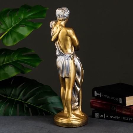 Figure "Lovers" silver, 13x15x44cm-1