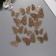 Stick paper, plastic "Flower green butterflies" sparkles set 12 pcs 12 cm, 10 cm 8 cm 1052425